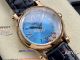 replica YF Factory Chopard Happy Sport diamond blue face rose gold black strap watch (2)_th.jpg
